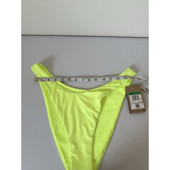 NIKE Women Sling Bikini Swim Bottom Florescent Green Neon NESSC230 739 XL NWT - Picture 6 of 8